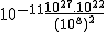 2$10^{-11}\frac{10^{27}.10^{22}}{(10^8)^2}